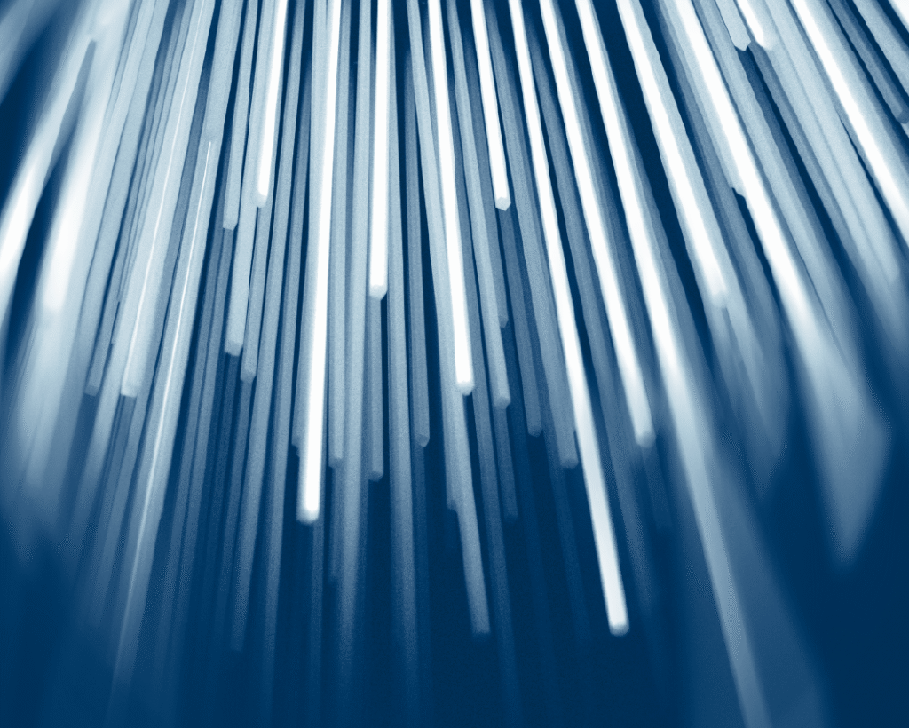 falling fibers in blue